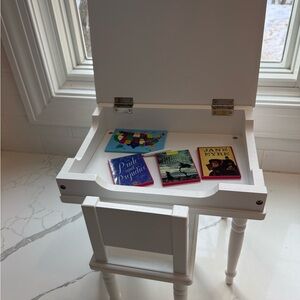 White Wooden doll desk